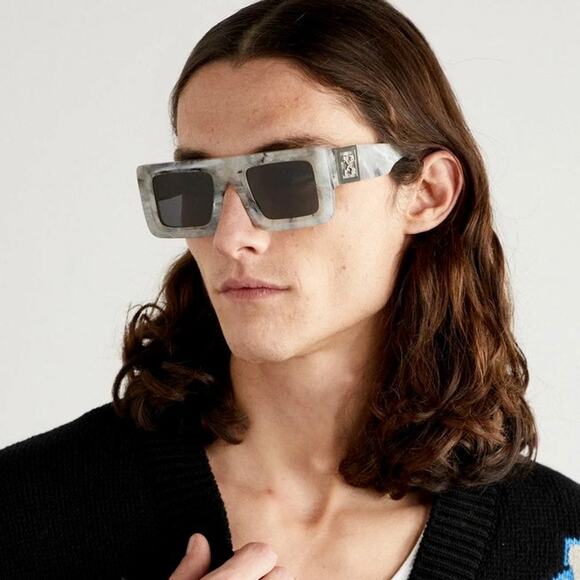 New, OFF-WHITE Sunglasses Leonardo OERI060 0807 Authentic - Picture 1 of 13